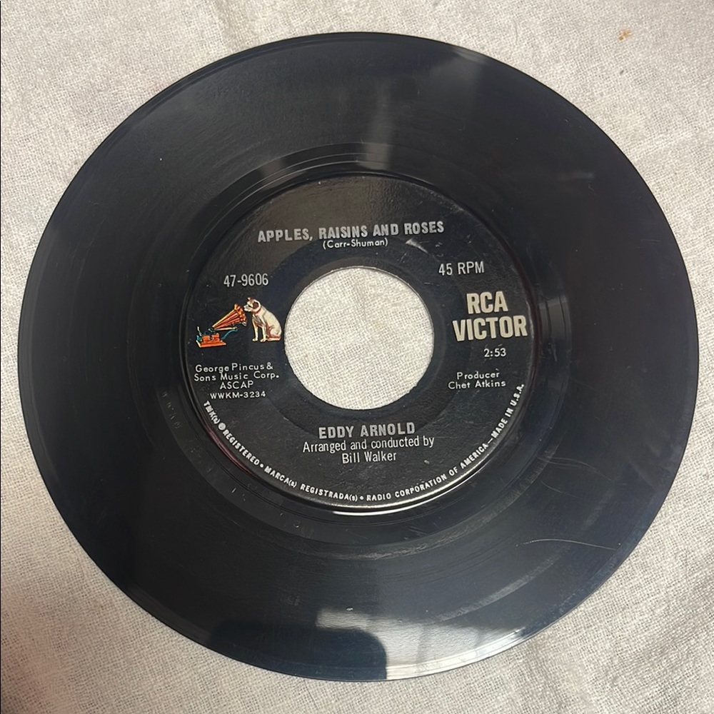 Eddy Arnold RCA Victor Vinyl Record 45 rpm